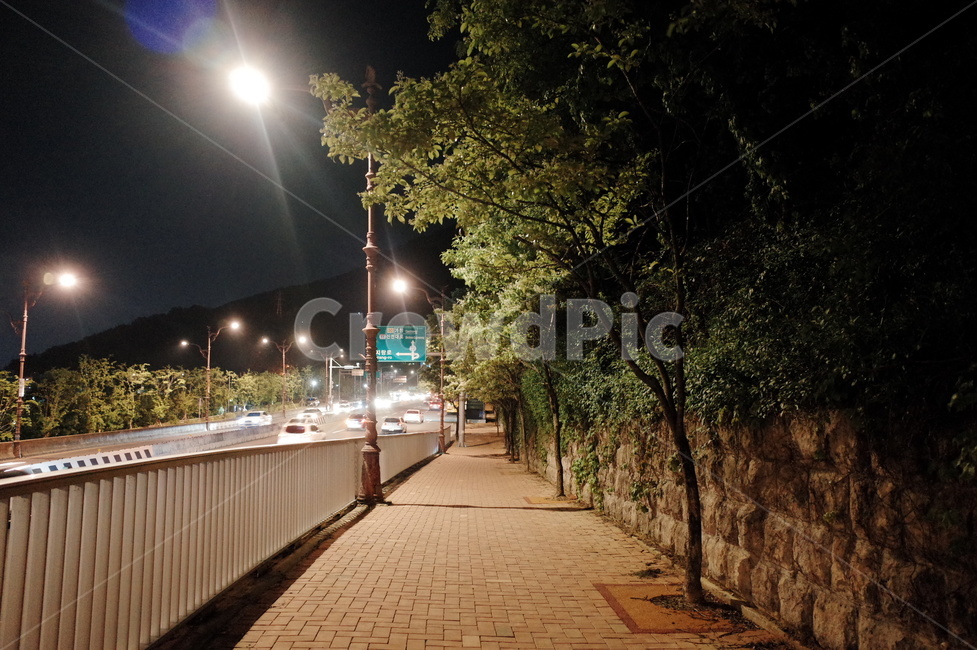 이정표,앞산,앞산거리,밤거리,인도,가로등,불빛,streetlamp,streetlights,lights,night,midnight,signpost,roadsign