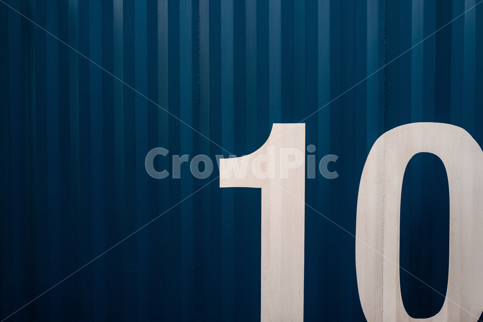 벽,콘테이너,10,파란색,blue,메탈,metal,금속,steel,숫자,번호,number