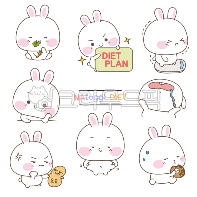 Weight loss rabbit,worry,Cheering,can do,weight measurement,weight loss,vegetarian diet,go for it,vegan,rabbit character,hungry,Yoyo phenomenon,Dakku,rabbit picture,rabbit,cute rabbit,diet sticker,dieter,rabbit illustration,diet