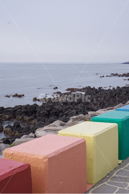 해변,바다,무지개,해안도로,감성