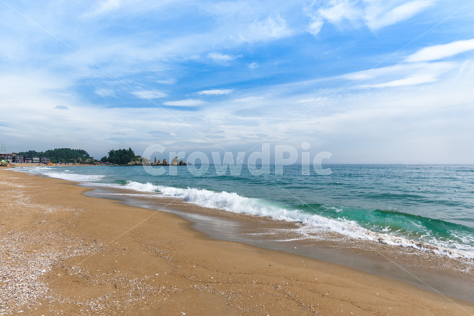 해안선,바닷가,beach,coast,outdoors,옥외,sea,바다,shoreline,물,water,자연,nature,동해안,바위,수평선,파도,물보라,모래,해안풍경,해변,바다,beach,sea