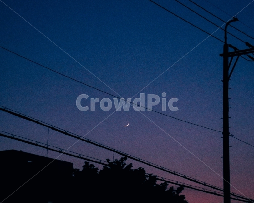 저녁,달,초승달,moon,제주도,야경,밤,풍경,nightscape,night,landscape,도시,city,실루엣,그림자,silhouette,shadow,감성,sensible,feeling