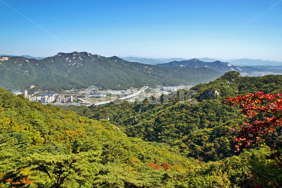 도봉산,수락산,상계동,등산,산,아파트촌,자연