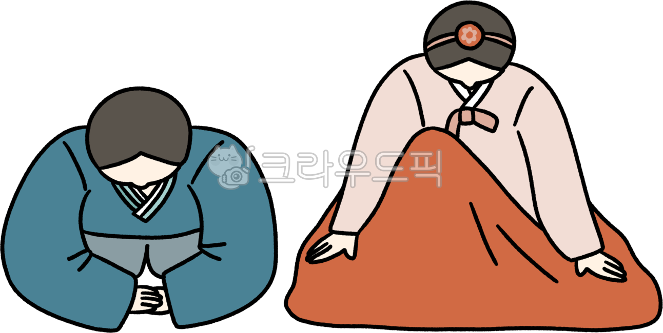 세배, 세배하는남녀, 새해, 새해인사, 한국, 사진,이미지,일러스트,캘리그라피 - 영롱작가