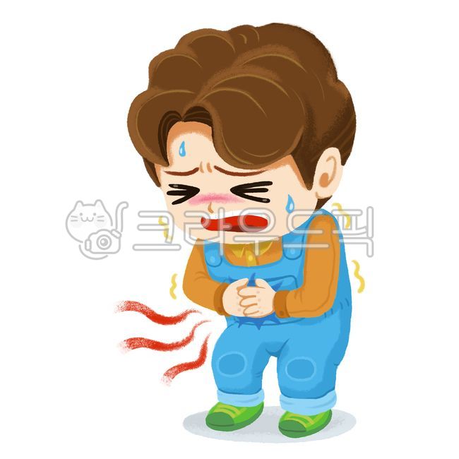 식중독,장염,복통,어린이,유치원,병원,일러스트,남자아이,식중독일러스트,장염일러스트,복통일러스트,어린이집,병원일러스트,질병,상한음식,바이러스,세균