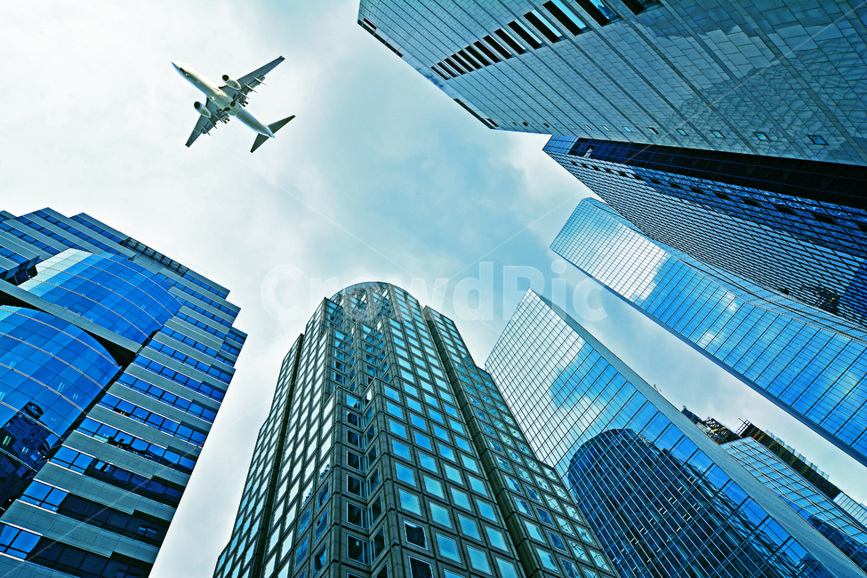Securities company,office,Exterior,building,high,sash,jet,airliner,landmark,high rise building,traffic,sky,town,work,corporation,downtown,skyscraper,banker,mainstreet,seoul,korea,transit,head office,Office,financier,blue tone,city,enterprise,concept,recta
