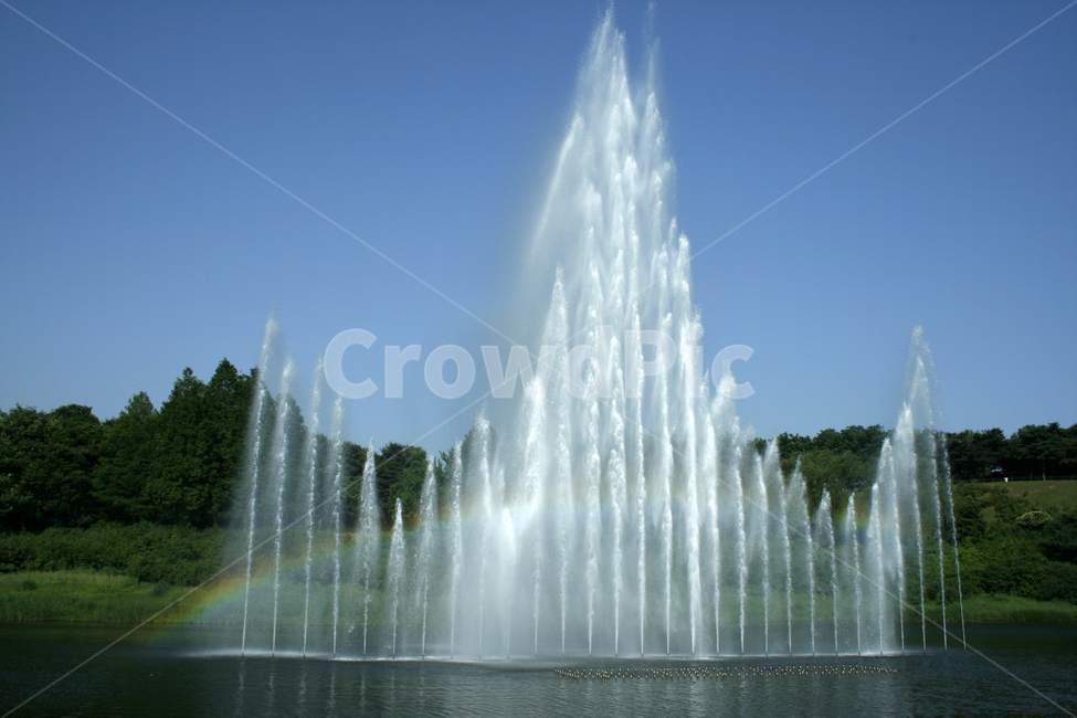 호수,여름,식물,물결,공원,분수,무지개,하늘,자연,풍경,nature,landscape,water,물,fountain