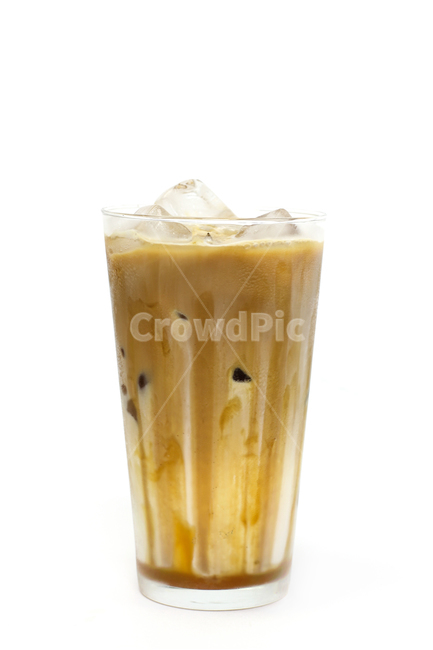 커피,음료,아이스,아이스커피,카라멜,카라멜마끼야또,카라멜라떼,카페라떼,흰색배경,누끼,메뉴,바리스타,시럽,커피잔,커피,카페,coffee,cafe,누끼,remove background