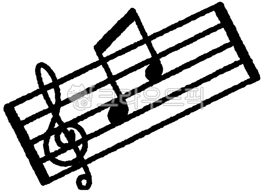 오선지, 음악, 음표, 높은음자리표, 찬양, 사진,이미지,일러스트,캘리그라피 - 뚜누작가