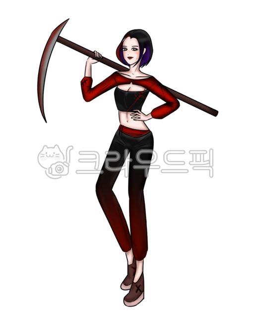 악마,악귀,여자,단발,마귀,악녀,타락,크롭티,포즈,모델,여성,어른,person,사람