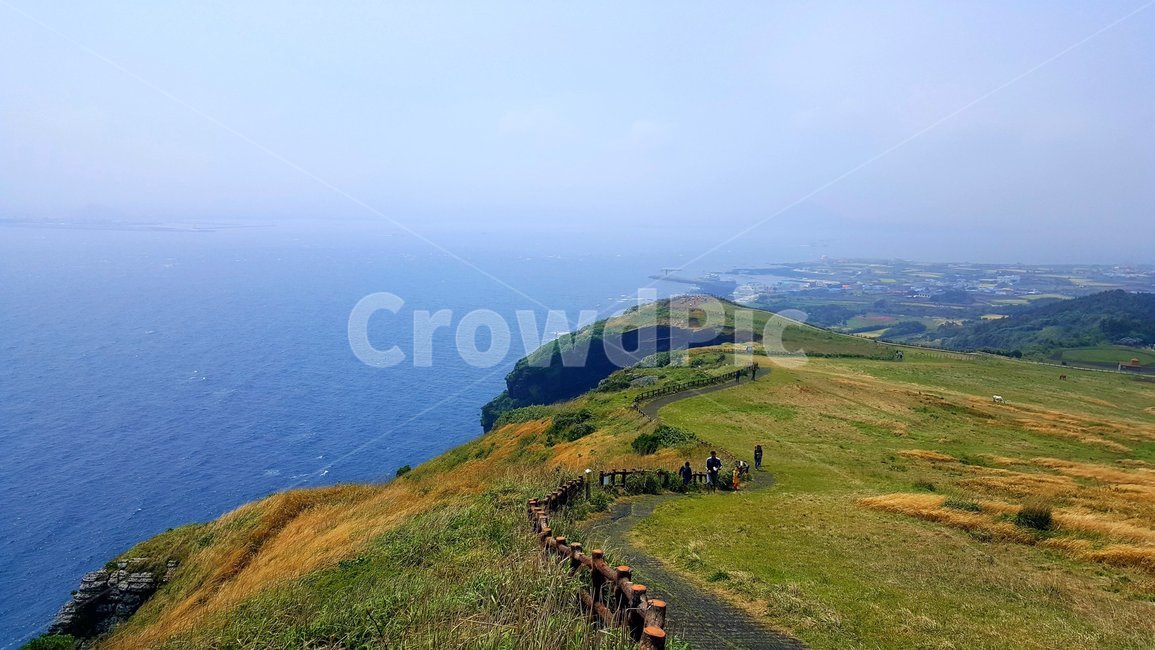 제주도,우도봉,바다,풍경,경치,절경,푸른빛,자연,등산,산