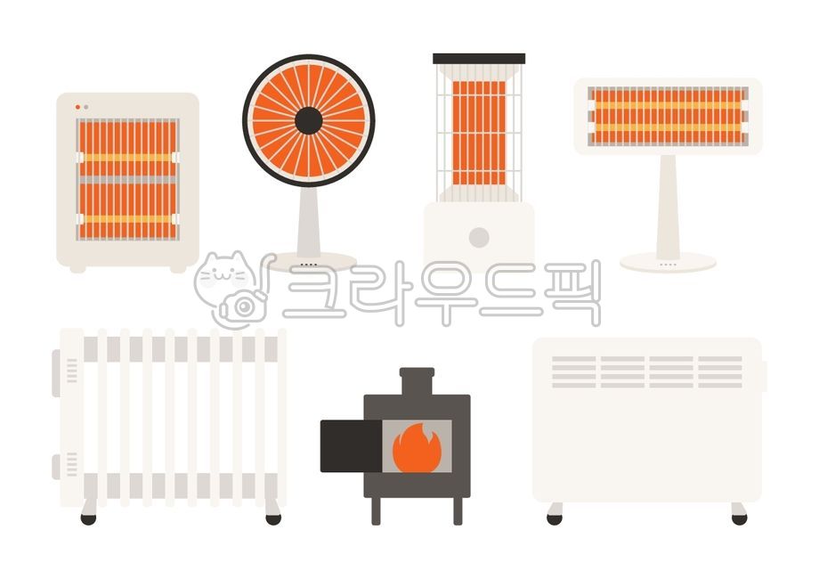 vector,illustration,winter,season,heating appliance,heating appliance,heating,warm,heater,stove,radiator,wood stove,electric heater