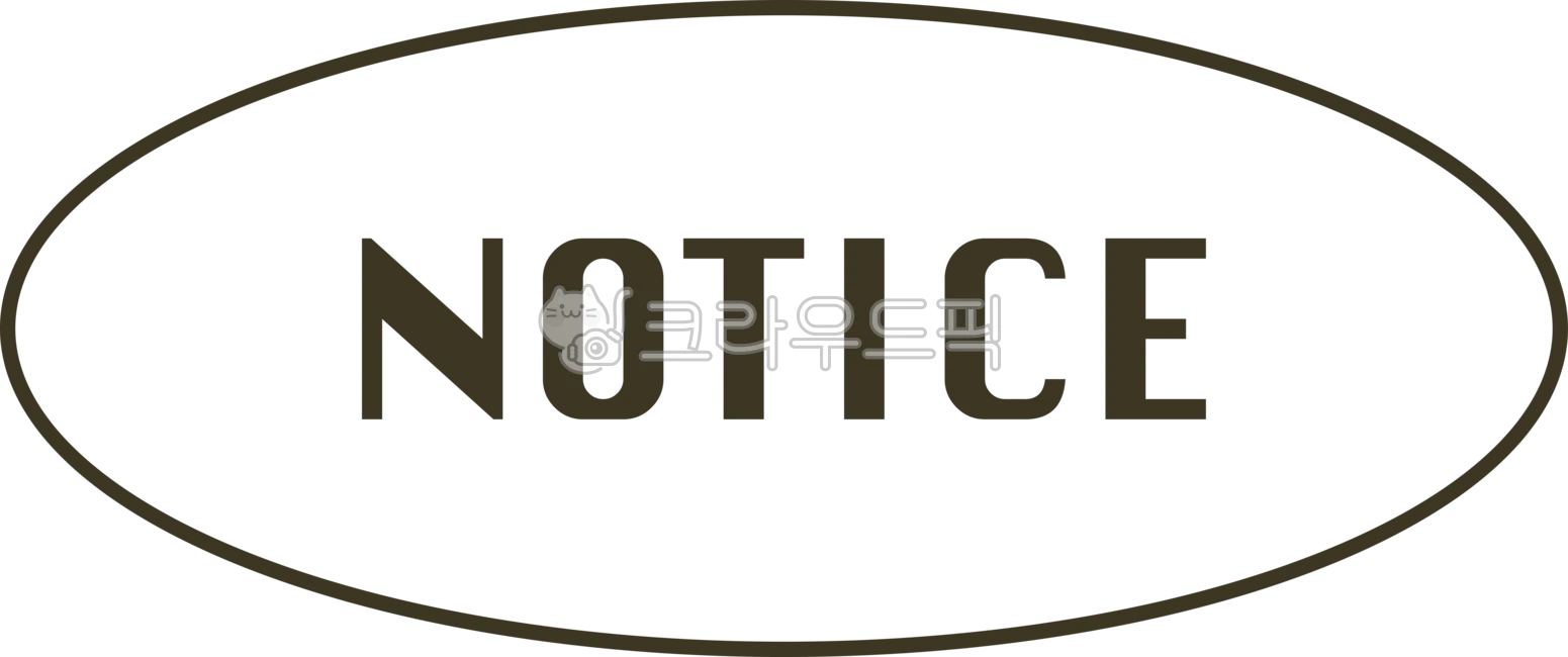 oval, 타원형, 공지, notice, badge, 사진,이미지,일러스트,캘리그라피 - Studio띠또작가