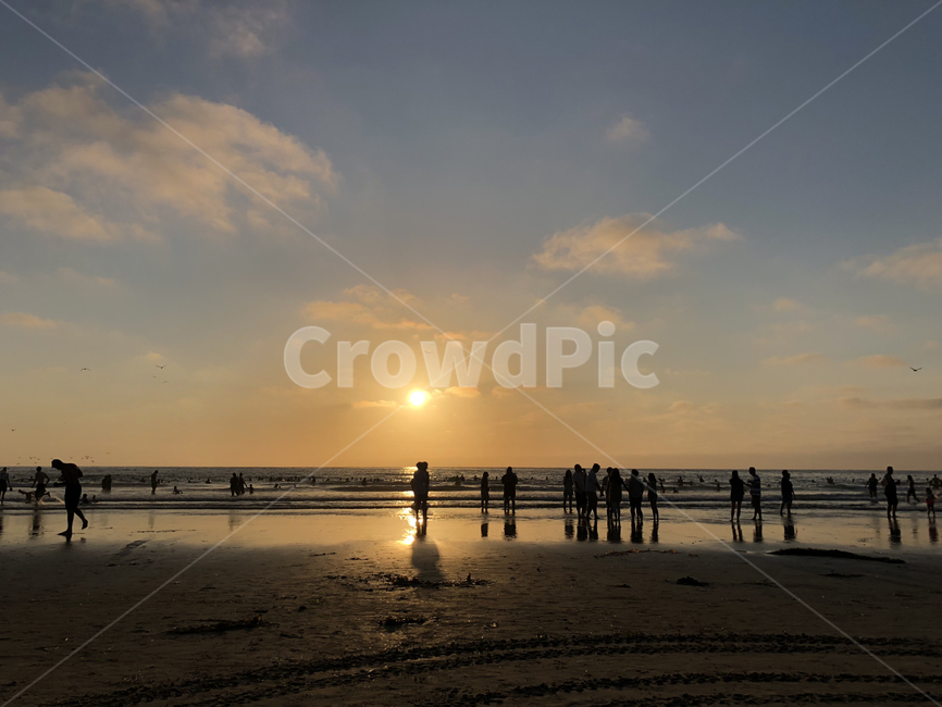 노을,하늘,바다,태평양,실루엣,캘리포니아,pacific,beach,sunset,sky,cloud,ocean,silhouette,california,자연,풍경,nature,landscape,해변,바다,beach,sea,사람들,대중,군중,other people,crowd,인물실루엣,사람실루엣,character silhouette,human silhouette,person,사람,human,인간,outdoors,옥외,light,빛,flare,플레어