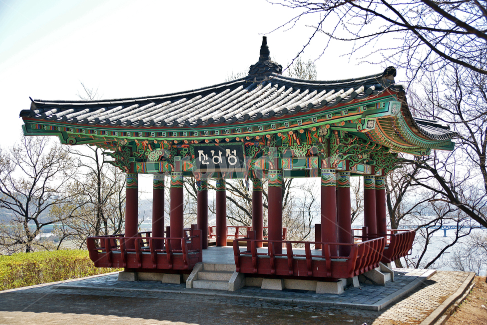 진강정,행주산성,쉼터,정자,고양시,전각,단청