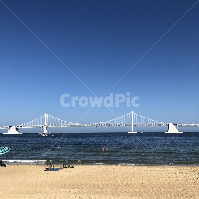 광안리,바다,광안대교,하늘,자연,부산,부산바다