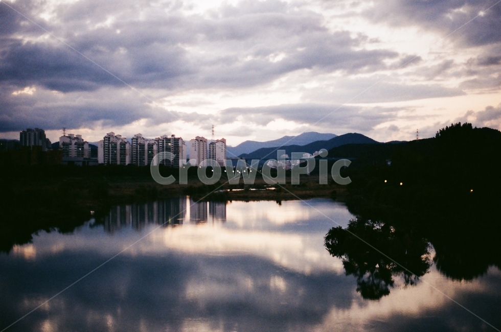 울산,삼호교,태화강,흐림,퇴근길,아날로그