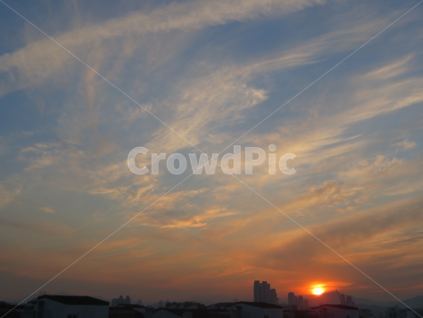 하늘,구름,노을,해,풍경,자연,풍경,nature,landscape,outdoors,옥외,sky