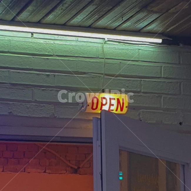 open,오픈,상점,시작,인테리어,문,벽돌