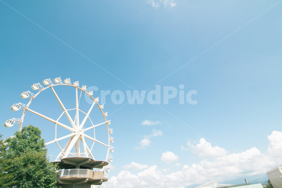 구름,하늘,관람차,맑음,여름,자연,풍경,nature,landscape,놀이공원,놀이동산,놀이터,amusement park,playground,놀이 공원