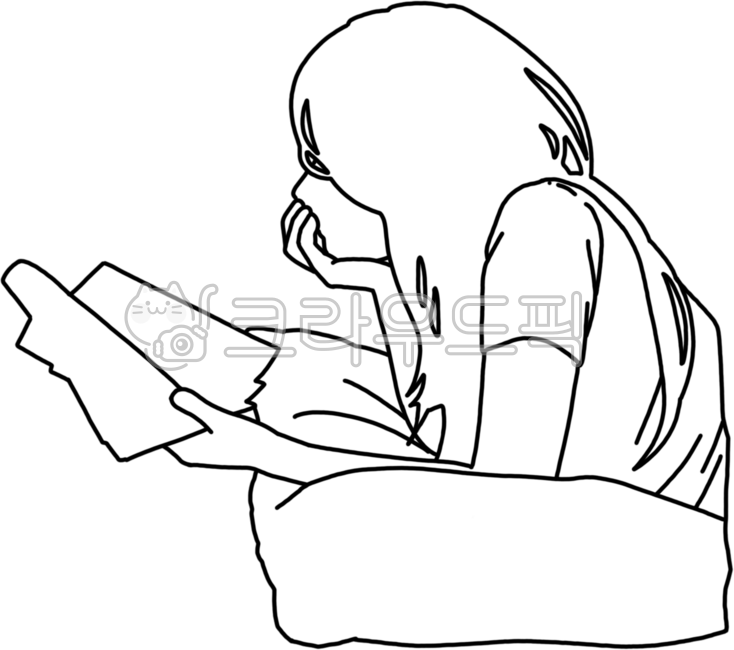 독서,책,책읽는,사람,여자,책읽는사람,책읽는여자,선그림,라인드로잉
