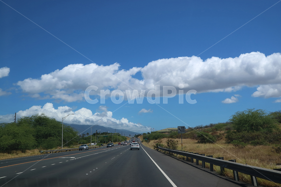 하와이,도로,길,드라이브,운전,하늘,맑은,hawaii,구름,자연,풍경,nature,landscape,road,freeway,고속 도로,highway,고속도로,asphalt,아스팔트
