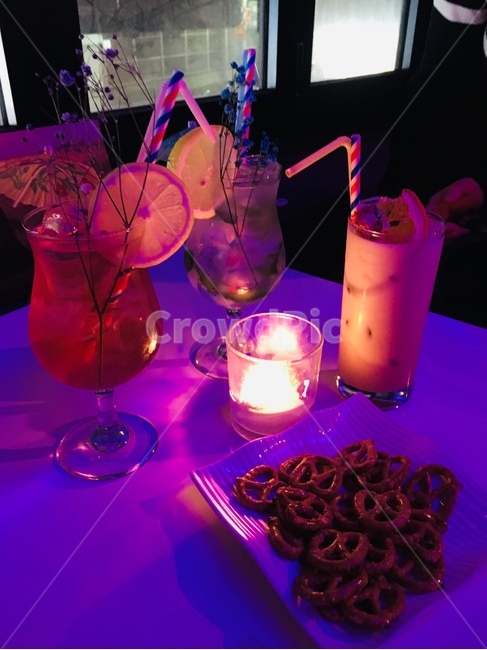 카페,칵테일,촛불,프레즐,candle,분위기