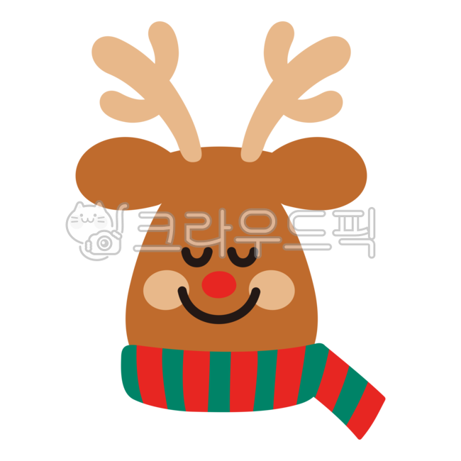 겨울,크리스마스,루돌프,크리스마스오브제,귀여운아이콘,christmas