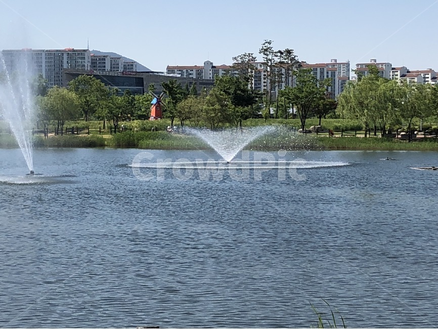공원,호수,상동,화창,분수,도시,풍경,city,landscape,water,물