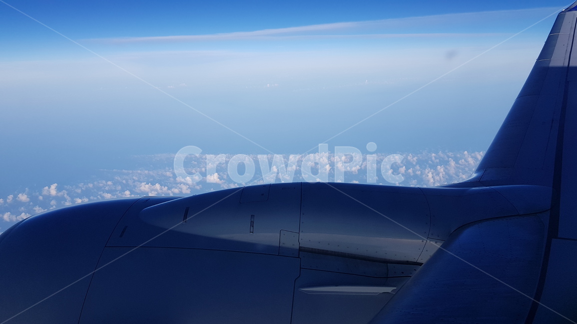 여행,출국,귀국,비행,구름,하늘