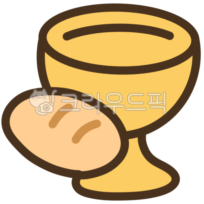 Bread and chalice,bread and chalice illustration,bread and chalice illustrator,bread and chalice drawing,bread and chalice hand drawing,bread and chalice sticker,sticker,daku,diary,daycare,kindergarten,cute bread and chalice,communion,christi