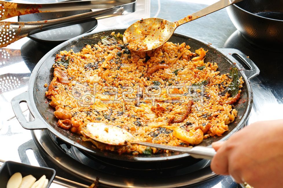 meal,Teppan Fried Rice,Webfoot octopus,fried rice,Stirfried Octopus,food