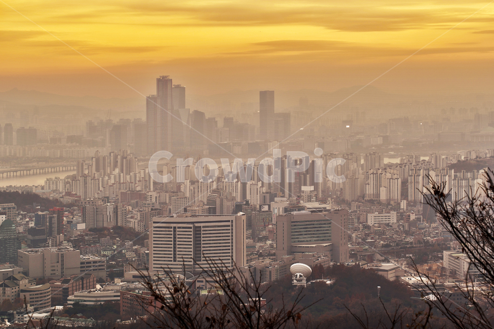 도심풍경,서울,안산,석양,일몰,마포구,건물,노을,도시,풍경,city,landscape,한국도시풍경,한국도시경관,korea cityscape