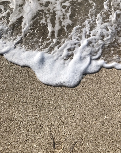 파도,바다,모래,물,발자국,해변,바다,beach,sea