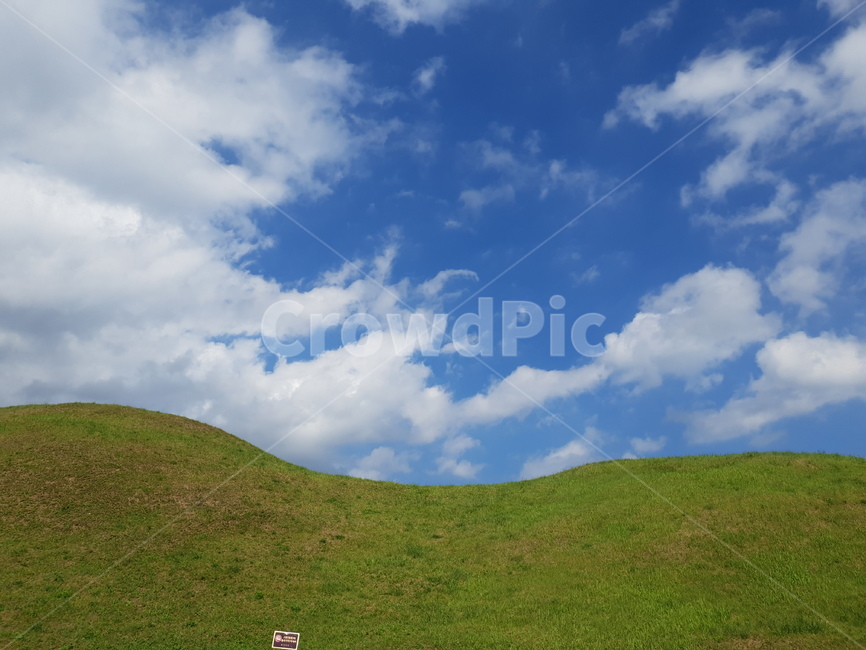 하늘,풍경,자연,언덕,잔디,자연,풍경,nature,landscape,grassland,목초지,field,들,outdoors,옥외