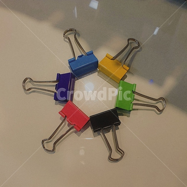 집게,무지개,알록달록,잡동사니,별,사물,색감