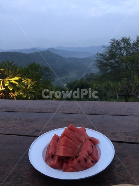산,자연,음식,수박,과일,여름