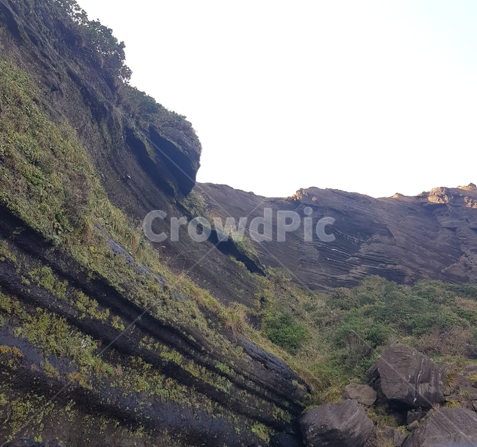 자연,절벽,이끼,초록,낭떠러지,현무암,자연,풍경,nature,landscape