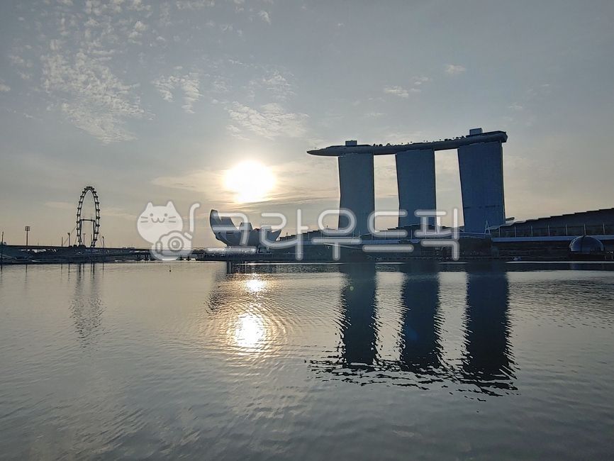 마리나베이,mbs,marinabaysands,싱가포르,일출,해돋이,해넘이,외국,해외,건축물