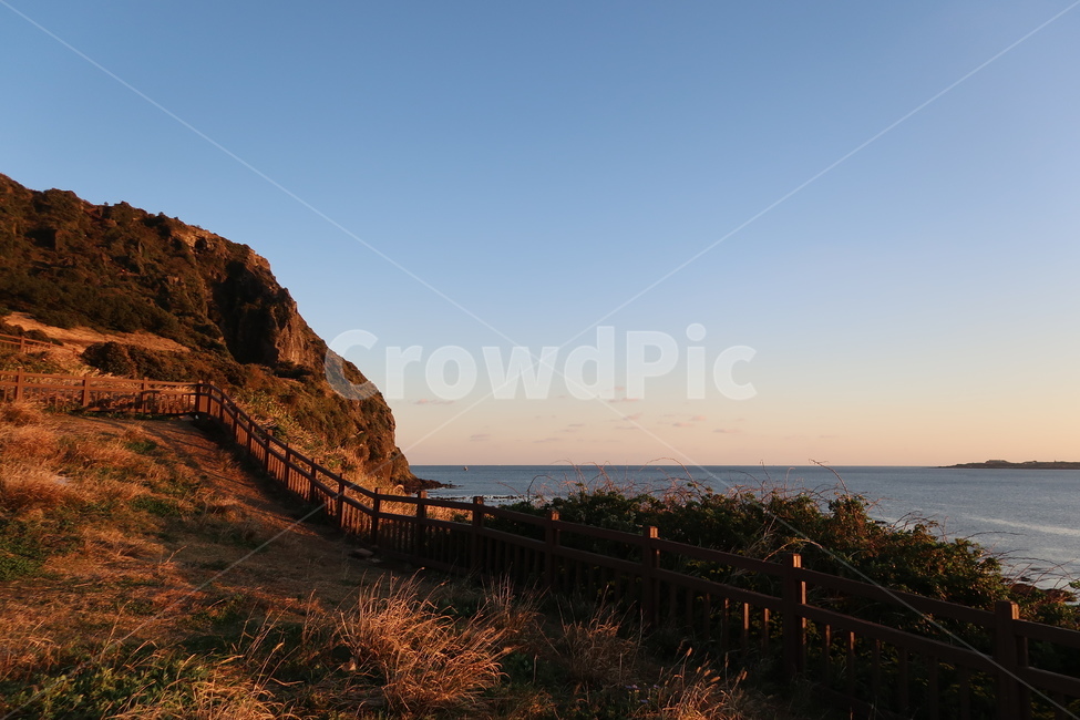 자연,nature,옥외,outdoors,바다,sea,노을,sunset,암벽,성산일출봉,제주,jeju,제주도,jeju,jeju island