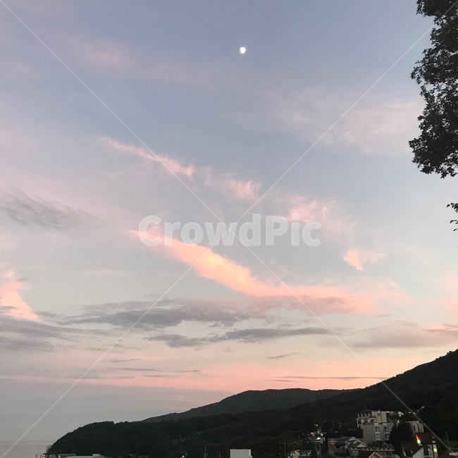 노을,하늘,풍경,자연,감성