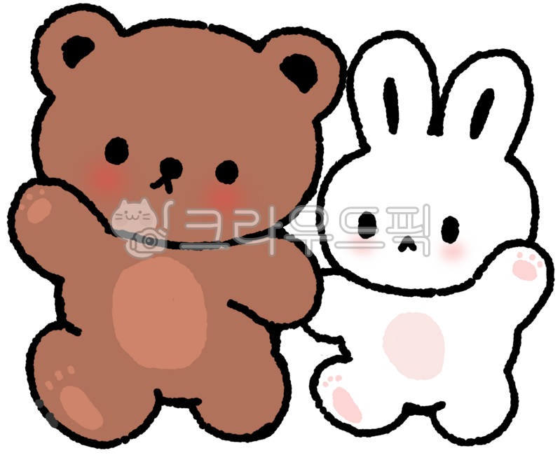 곰,토끼,곰일러스트,토끼일러스트,곰스티커,토끼스티커,동물인사,손흔드는곰,손흔드는토끼,귀여운동물,친구,인사하는동물,손그림동물,캐릭터곰,캐릭터토끼,친구캐릭터,wavingbear,wavingrabbit,animalcharacter,cuteanimals,hellosticker