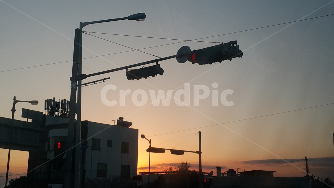 하늘,노을,분위기,신호등,몽환적,교통,교통수단,traffic,transportation