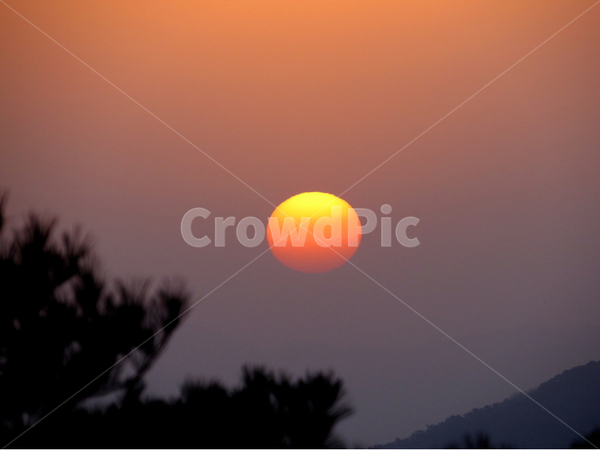 일출,태양,풍경,자연,나무,자연,풍경,nature,landscape,outdoors,옥외,sky,하늘,dusk,황혼,sunset,일몰,red sky,붉은 하늘,dawn,새벽