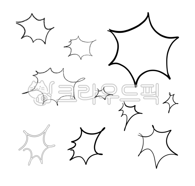 라인,라인드로잉,드로잉,핸드드로잉,펜,사인펜,검정,블랙,일러스트,png,터짐,폭발,반짝임,효과,만화효과,만화,터지다,크레파스,색연필,분필