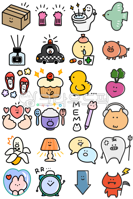 Cute,hand-drawn,icon,emoticon,dakku,sticker,decoration,element,illustration,drawing,illustration,simple picture,picture,daily icon,tooth decay,lighting,doll,memo,box,icon,shoe,bacteria,alarm,diffuser,speech bubble,diary sticker,t