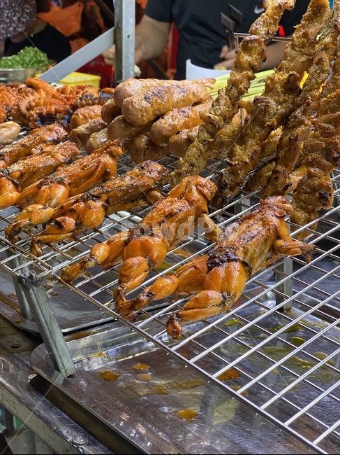개구리구이,개구리,야시장,다낭야시장,음식