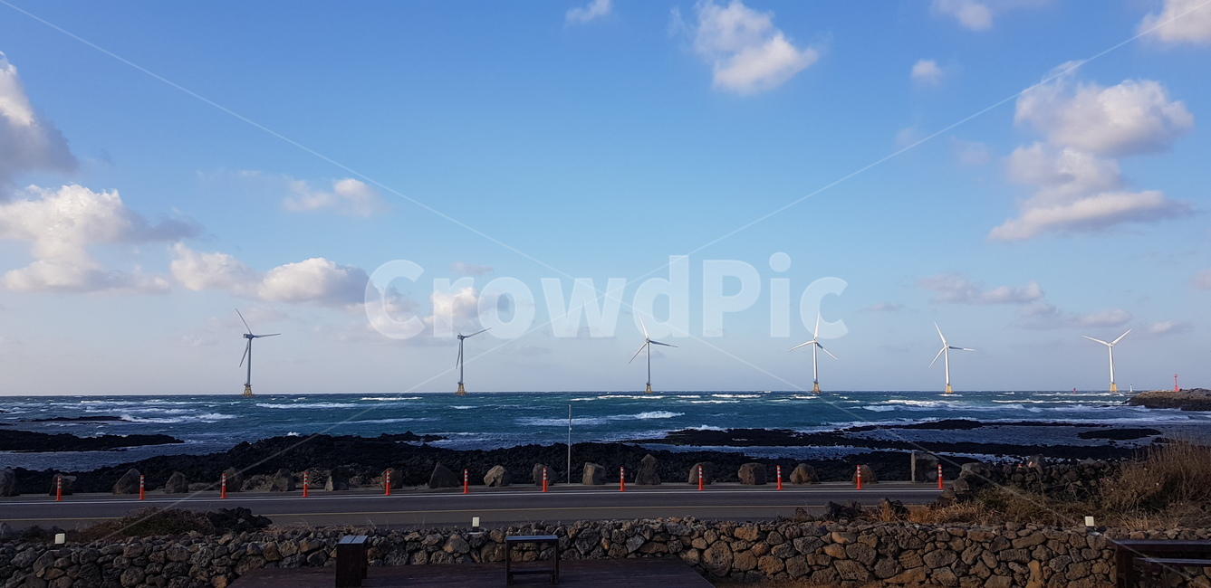 풍차,전기,전력,바다,제주도,windmill,summer,제주바다,coast,풍력발전소,coastalroad,해안가,해안도로