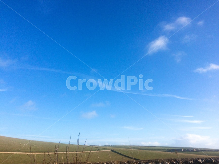 하늘,들판,파란색,sky,blue,bluesky,field