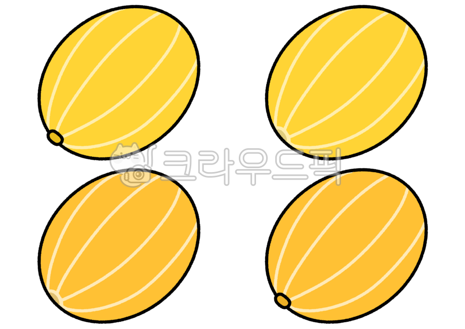 참외, 참외일러스트, 참외그림, 제철과일, 여름, 사진,이미지,일러스트,캘리그라피 - ddooding작가